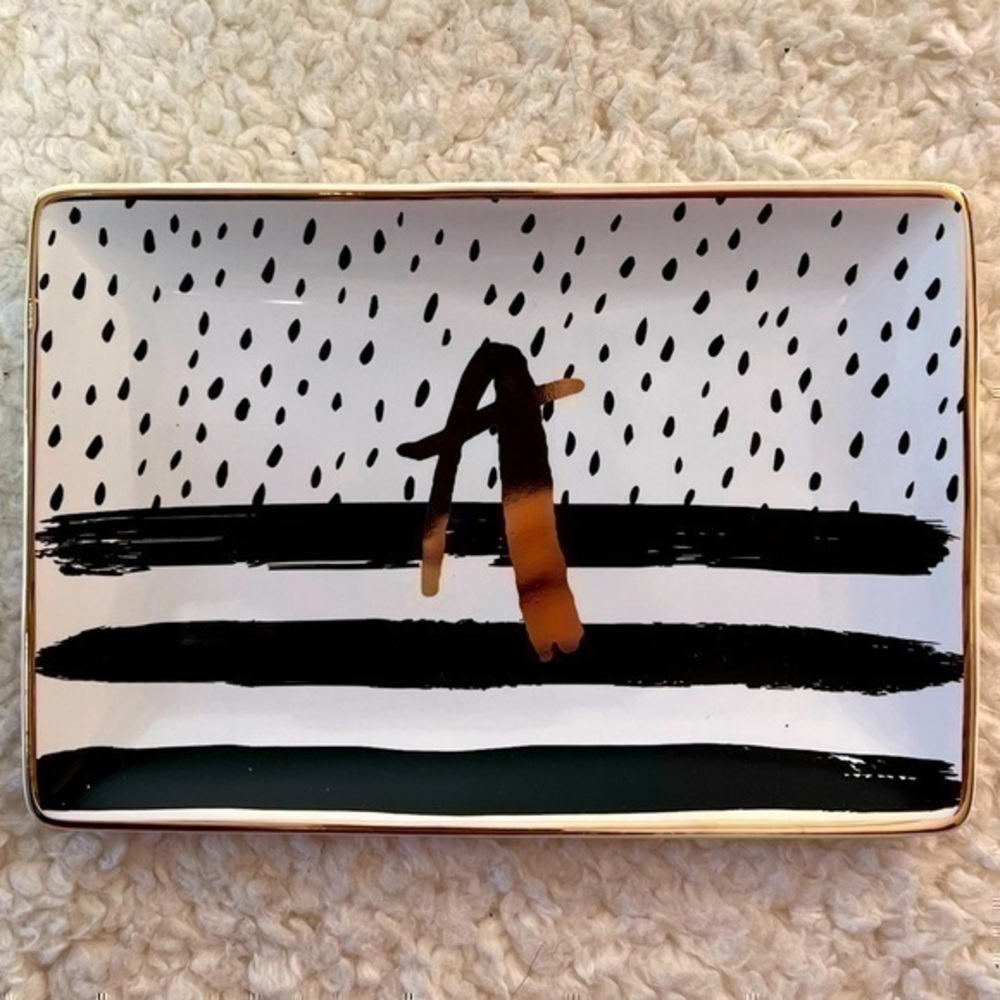 Slant “Alpha A” Ceramic Trinket Tray